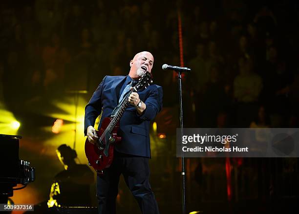 Billy Joel performs at Madison Square Garden on January 7, 2016 in New York City.