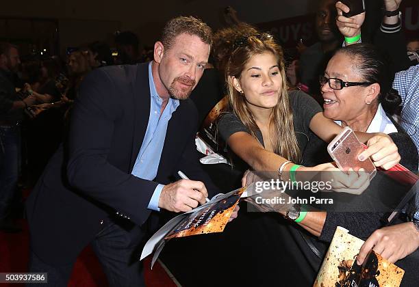 Max Martini attends the Miami Fan Screening of the Pramount Pictures film "13 Hours" at the AMC Aventura on January 7, 2016 in Miami, Florida.