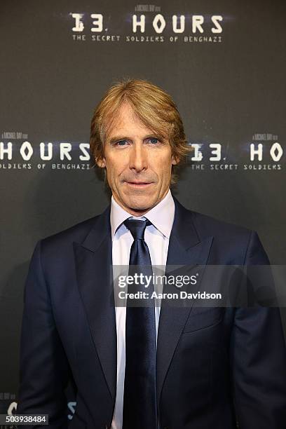 Director Michael Bay attends Miami Special Screening of "13 Hours: The Secret Soldiers of Benghazi" at Aventura Mall on January 7, 2016 in Miami,...