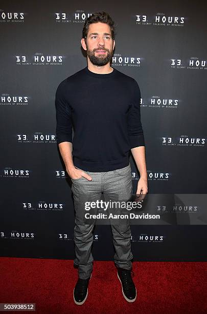 John Krasinski attends Miami Special Screening of "13 Hours: The Secret Soldiers of Benghazi" at Aventura Mall on January 7, 2016 in Miami, Florida.