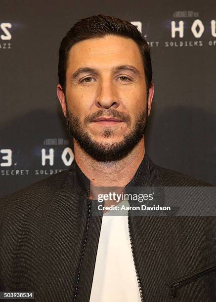 Pablo Schreiber attends Miami Special Screening of "13 Hours: The Secret Soldiers of Benghazi" at Aventura Mall on January 7, 2016 in Miami, Florida.