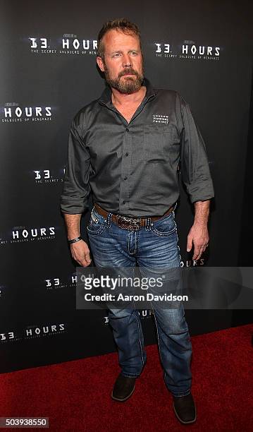 Mark Geist attends Miami Special Screening of "13 Hours: The Secret Soldiers of Benghazi" at Aventura Mall on January 7, 2016 in Miami, Florida.