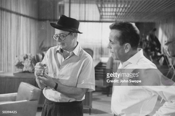 Sabrina Fair with actor Humphrey Bogart and director Billy Wilder.