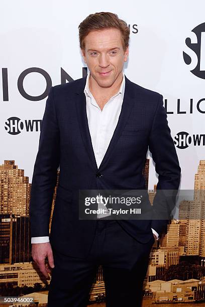 Actor Damian Lewis attends Showtime's 'Billions' series premiere at Museum of Modern Art on January 7, 2016 in New York City.