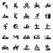 Outdoor Summer Recreation Icons