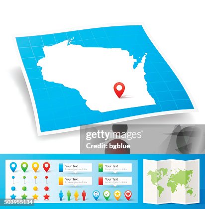 Wisconsin Map Pin Wisconsin Map With Location Pins Isolated On White Background High-Res ...