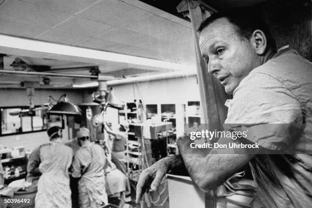 Heart surgeon Dr. Denton A. Cooley.