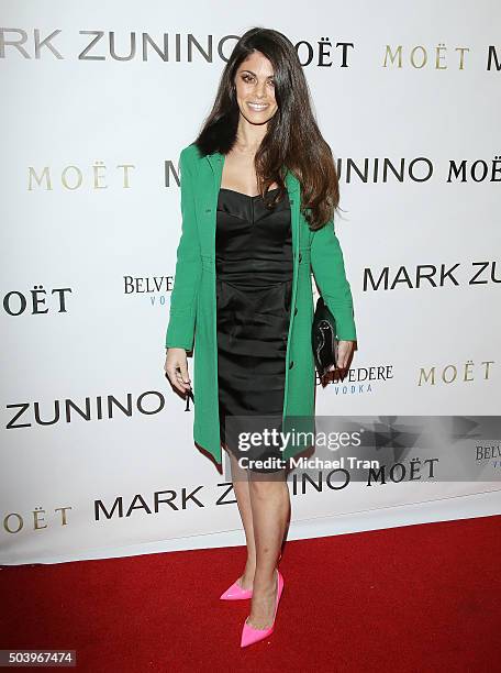Lindsay Hartley arrives at Mark Zunino Atelier opening held on January 7, 2016 in Beverly Hills, California.