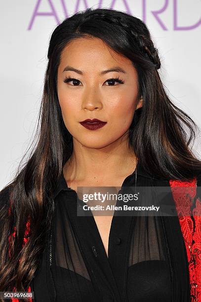 Actress Arden Cho arrives at the People's Choice Awards 2016 at Microsoft Theater on January 6, 2016 in Los Angeles, California.