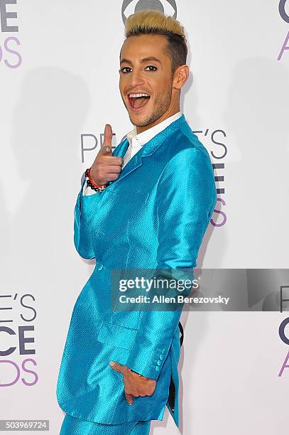 Frankie J. Grande arrives at the People's Choice Awards 2016 at Microsoft Theater on January 6, 2016 in Los Angeles, California.