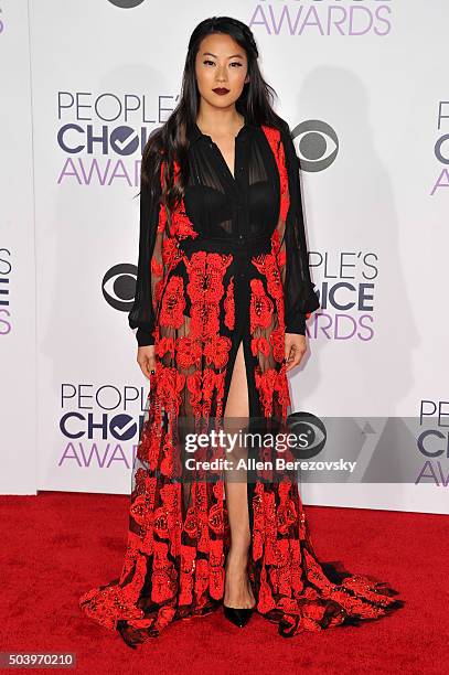 Actress Arden Cho arrives at the People's Choice Awards 2016 at Microsoft Theater on January 6, 2016 in Los Angeles, California.