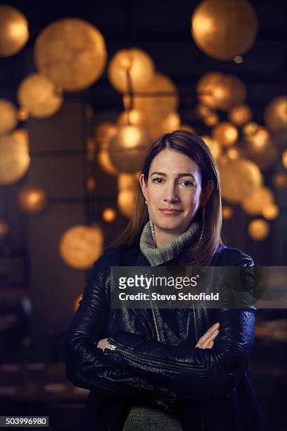 Writer Gillian Flynn is photographed for Event magazine on October 6, 2015 in Los Angeles, California.