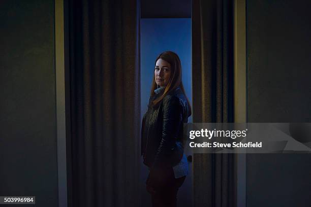 Writer Gillian Flynn is photographed for Event magazine on October 6, 2015 in Los Angeles, California.