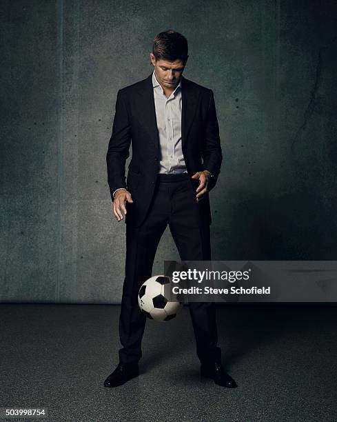 Footballer Steven Gerrard is photographed for the Guardian on September 3, 2015 in Los Angeles, California.