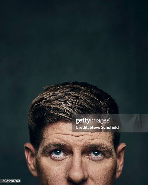 Footballer Steven Gerrard is photographed for the Guardian on September 3, 2015 in Los Angeles, California.