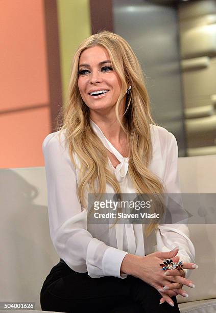 Actress Carmen Electra visits "Fox & Friends" at FOX Studios on January 8, 2016 in New York City.