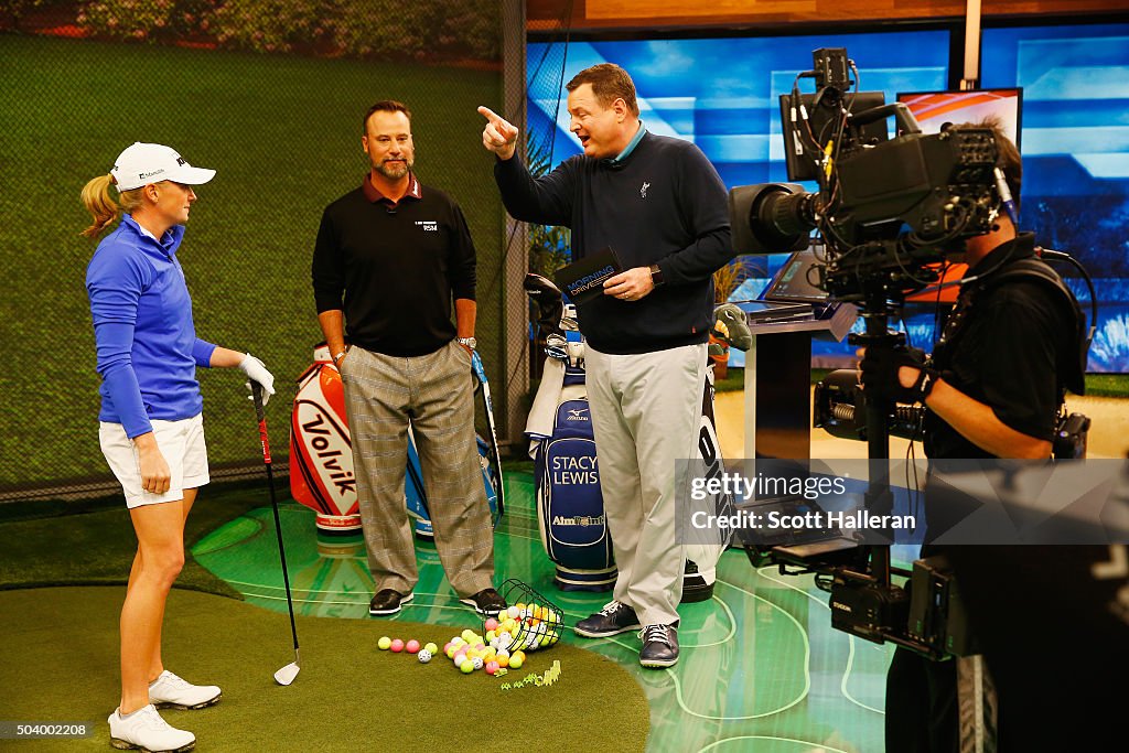 LPGA player Stacy Lewis Golf Channel Visit