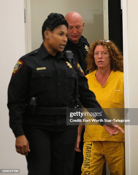 Tonya Couch, mother of Ethan Couch, appears before state District Judge Wayne Salvant on Jan. 8, 2016 in Fort Worth, Texas.