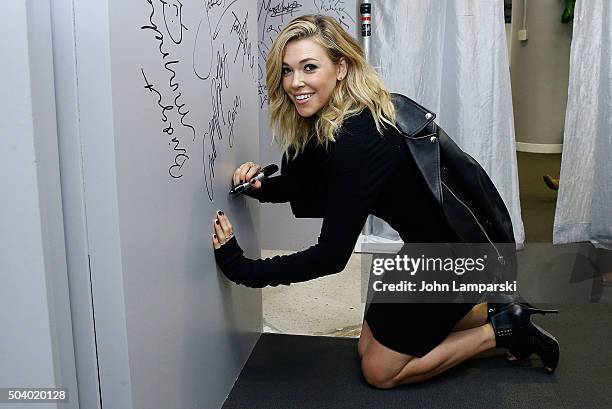 Rachel Platten discusses her new album "Wildfire" during AOL BUILD Speaker Series at AOL Studios In New York on January 8, 2016 in New York City.