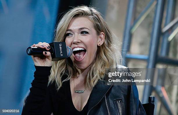 Rachel Platten discusses her new album "Wildfire" during AOL BUILD Speaker Series at AOL Studios In New York on January 8, 2016 in New York City.