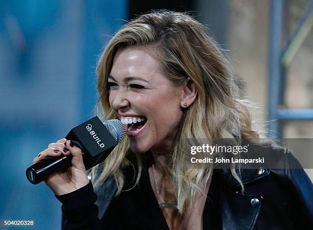 Rachel Platten discusses her new album "Wildfire" during AOL BUILD Speaker Series at AOL Studios In New York on January 8, 2016 in New York City.