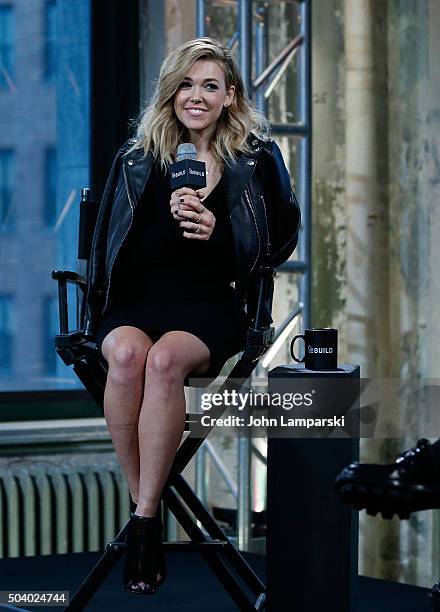 Rachel Platten discusses her new album "Wildfire" during AOL BUILD Speaker Series at AOL Studios In New York on January 8, 2016 in New York City.