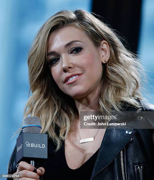 Rachel Platten discusses her new album "Wildfire" during AOL BUILD Speaker Series at AOL Studios In New York on January 8, 2016 in New York City.