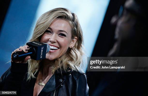 Rachel Platten discusses her new album "Wildfire" during AOL BUILD Speaker Series at AOL Studios In New York on January 8, 2016 in New York City.