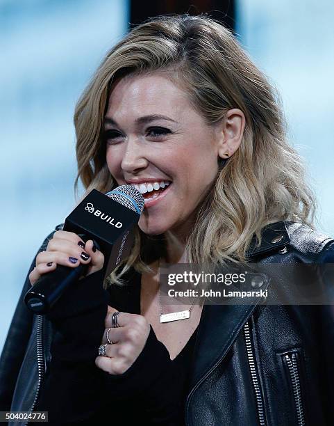 Rachel Platten discusses her new album "Wildfire" during AOL BUILD Speaker Series at AOL Studios In New York on January 8, 2016 in New York City.