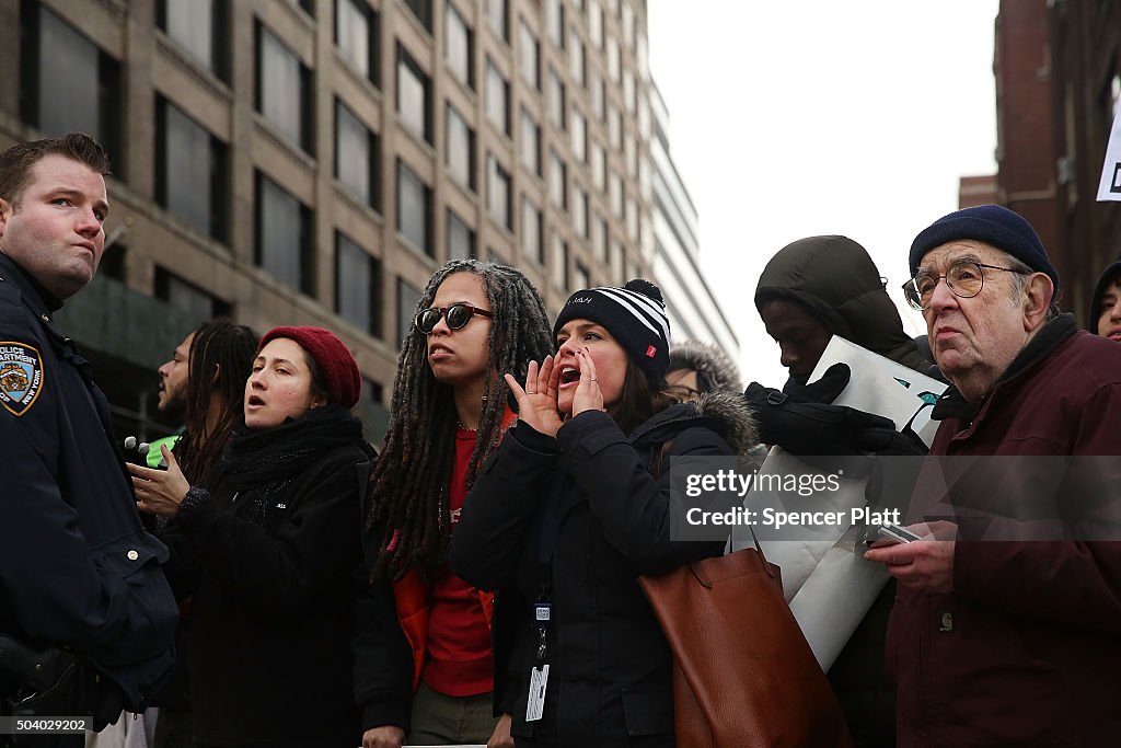 Immigration Activists Demonstrate Against Deportations