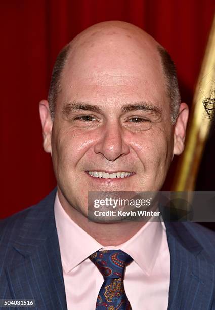 Writer Matthew Weiner attends the 16th Annual AFI Awards at Four Seasons Hotel Los Angeles at Beverly Hills on January 8, 2016 in Beverly Hills,...