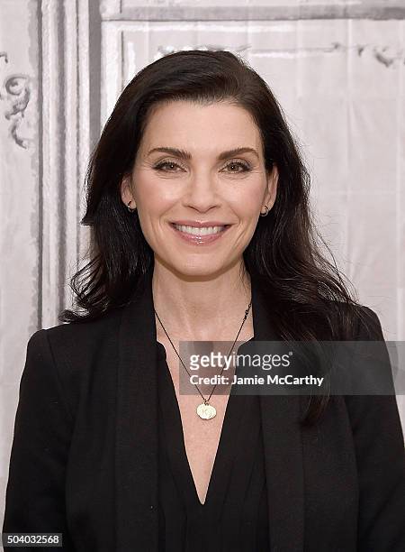 Julianna Margulies attends the AOL BUILD Series at AOL Studios In New York on January 8, 2016 in New York City.