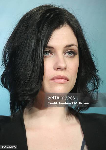 Actress Jessica de Gouw speaks onstage during the Underground panel as part of the WGN America portion of This is Cable 2016 Television Critics...