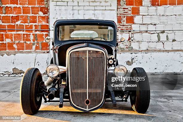 custom hot rod front end - hot rod car stock pictures, royalty-free photos & images