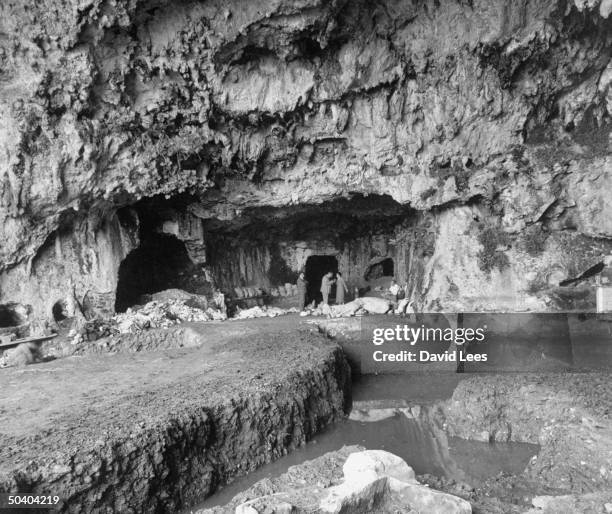 Seaside grotto used by ancient Romans to store their statues.