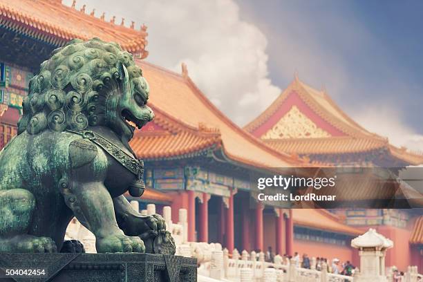 la cité interdite, à beijing - pékin photos et images de collection
