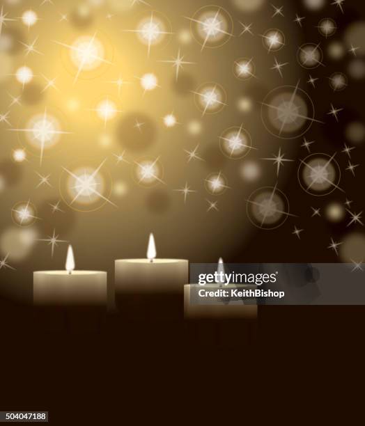 holiday candle background - candle vigil stock illustrations