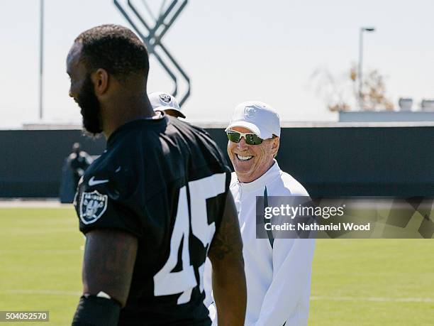 Principal owner and managing general partner of the Oakland Raiders of the National Football League Mark Davis is photographed for ESPN - The...