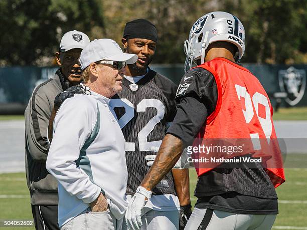 Principal owner and managing general partner of the Oakland Raiders of the National Football League Mark Davis is photographed for ESPN - The...