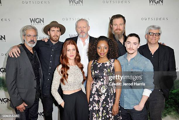 Executive producer/creator Peter Mattei, actors Thomas Wright, David Morse, Ryan Hurst and executive producer Peter Tolan, Actors Gillian Alexy,...