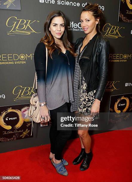 Reality T.V. Actresses Katie Maloney and Kristen Doute attend the GBK & Pilot Pen Golden Globes 2016 Luxury Lounge - Day 1 at W Hollywood on January...