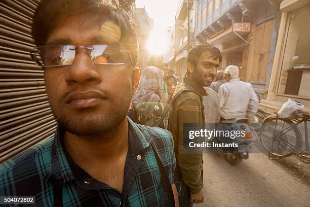 guide in jodhpur - indian tour guide stock pictures, royalty-free photos & images