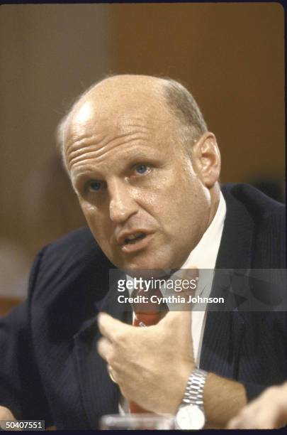Assistant Defence Secretary Richard L. Armitage testifying before the Senate Foreign Relations Committee about the situation in the Persian Gulf.