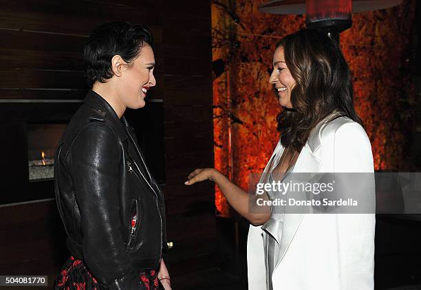 Kelly Klein and Rumer Willis attend Photographs by Kelly Klein Hosted by Barry Diller and Jason Weinberg at BOA Steakhouse on January 8, 2016 in West...