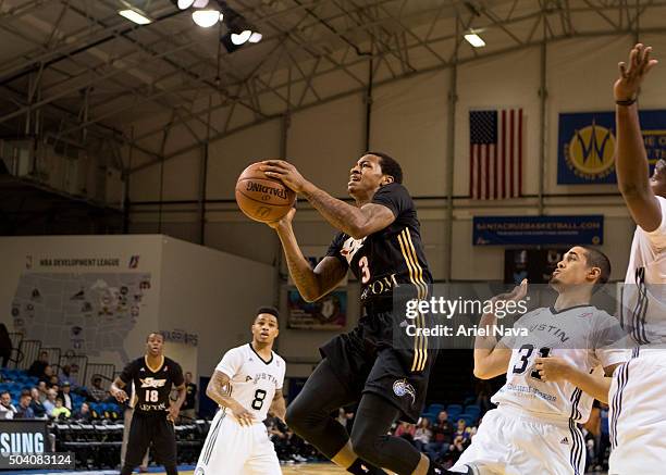 Keith Appling of the Erie BayHawks goes to the basket against the Austin Spurs during Day Three of the 2016 NBA D-League Showcase on January 8, 2016...