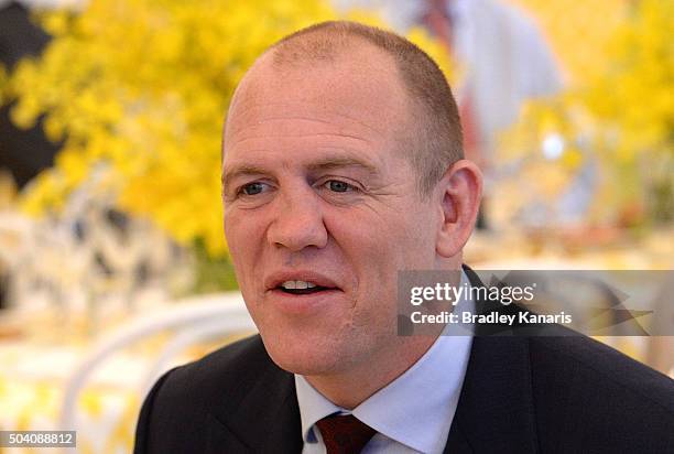 Mike Tindall attends the Magic Millions Raceday at Gold Coast Turf Club on January 9, 2016 in Gold Coast, Australia.