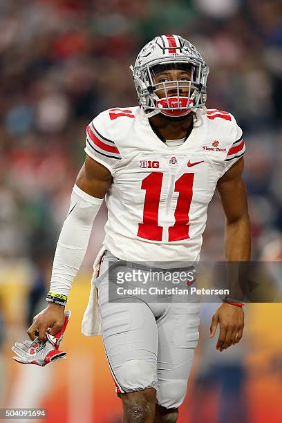 Safety Vonn Bell of the Ohio State Buckeyes during the BattleFrog Fiesta Bowl against the Notre Dame Fighting Irish at University of Phoenix Stadium...