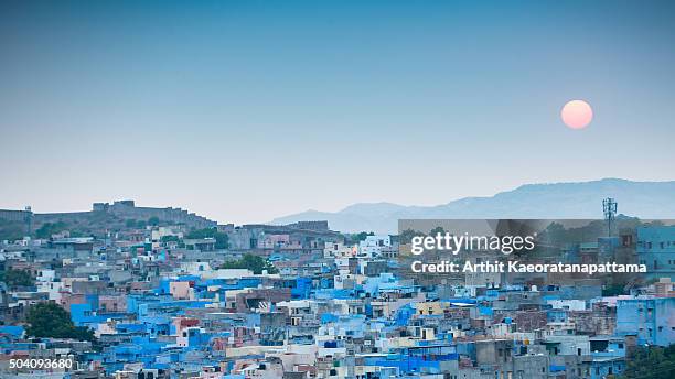 jodhpur, the blue city.rajasthan, india - jodhpur imagens e fotografias de stock