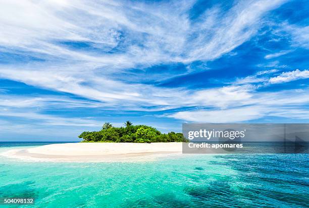 einsamen tropischen insel in der karibik - cay insel stock-fotos und bilder