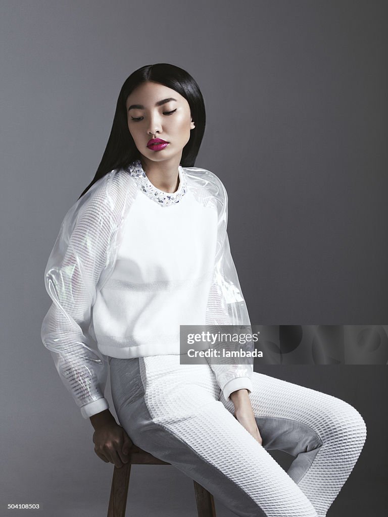 Fashionable Asian woman